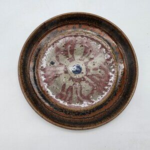 Signed Stoneware Art Pottery Plate